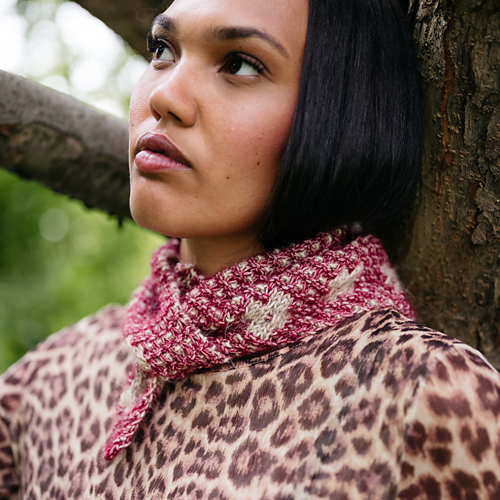 Knitting Fundamentals 2.5 - Pressed Flowers Kerchief Class: Saturdays 11:30 - 1:30, 8/22 and 8/29