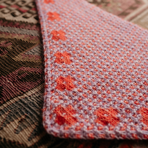 Knitting Fundamentals 2.5 - Pressed Flowers Kerchief Class: Saturdays 11:30 - 1:30, 8/22 and 8/29