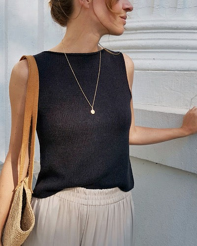 Knitting FUNdamentals 2.5:  Sabai Top No. 2 by Susanne Müller - Saturdays 2:00 - 3:30  6/6, 6/13, 6/20 and 6/27