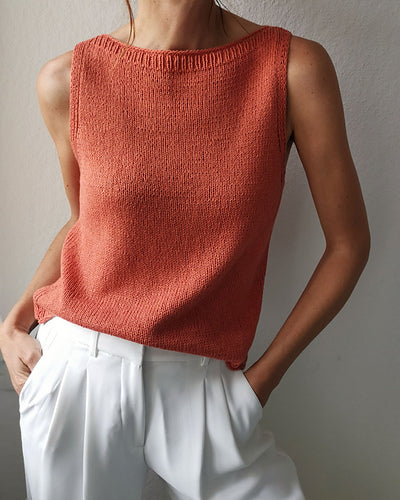 Knitting FUNdamentals 2.5:  Sabai Top No. 2 by Susanne Müller - Saturdays 2:00 - 3:30 pm  7/11, 7/18, 7/25 and 8/8
