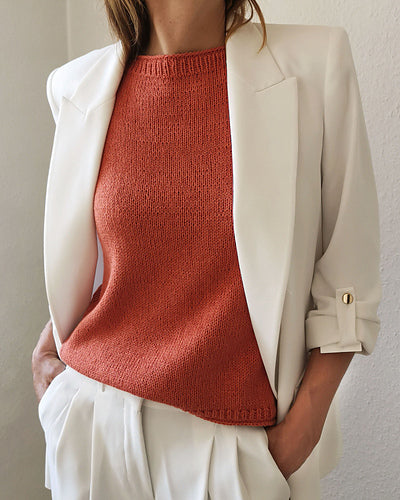 Knitting FUNdamentals 2.5:  Sabai Top No. 2 by Susanne Müller - Saturdays 2:00 - 3:30  6/6, 6/13, 6/20 and 6/27
