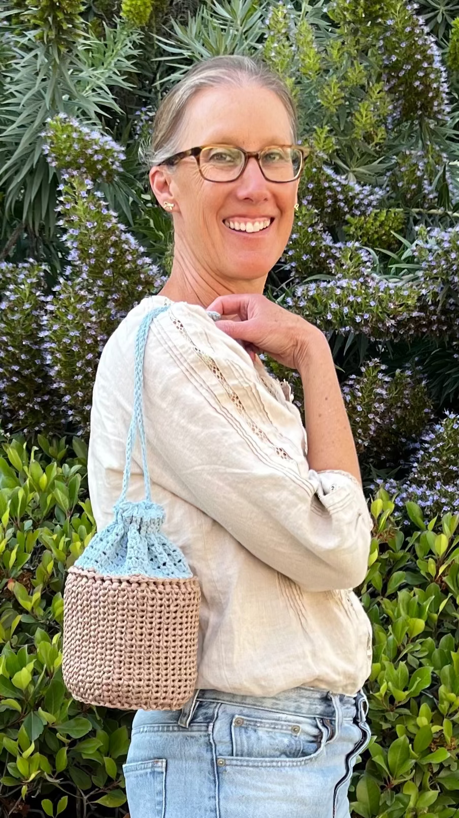 Crochet FUNdamentals 3:  Chibi Drawstring Bag - Saturdays 11:30 - 1:00  7/11 and 7/18