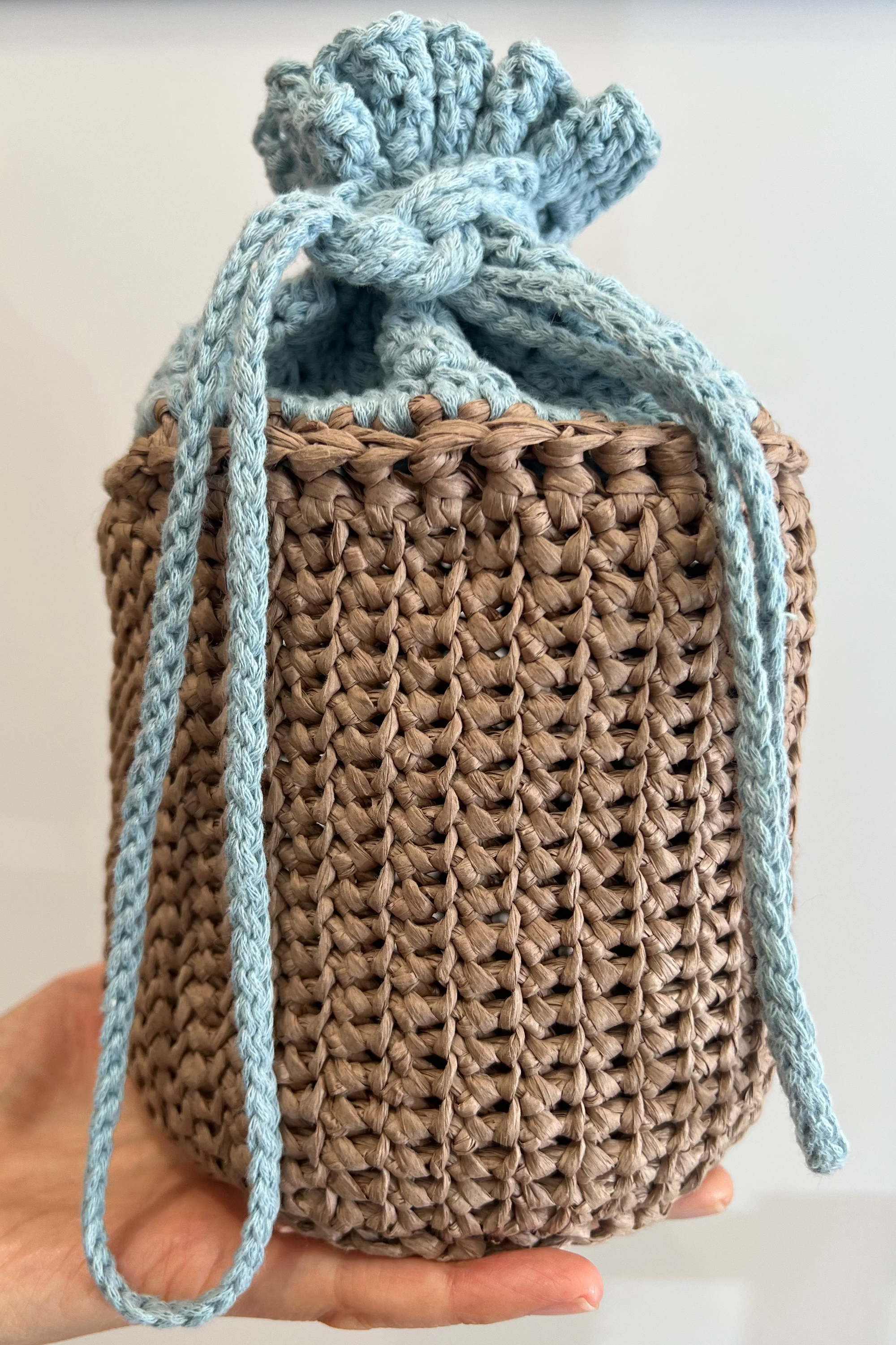 Crochet FUNdamentals 3:  Chibi Drawstring Bag - Saturdays 11:30 - 1:00  7/11 and 7/18