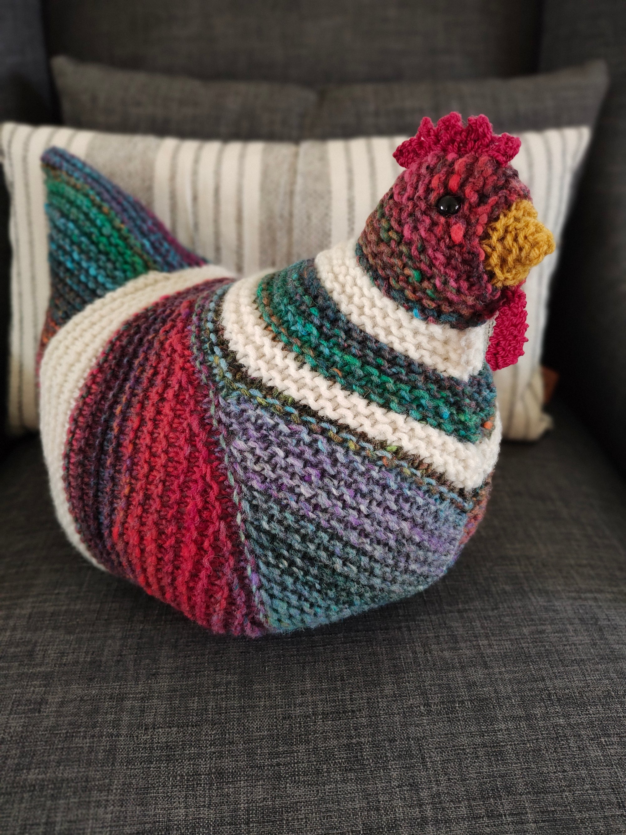 Knitting FUNdamentals 3:  Emotional Support Chicken - Wednesdays 6:30 - 8:00 pm.  6/3, 6/10, 6/17, and 6/24