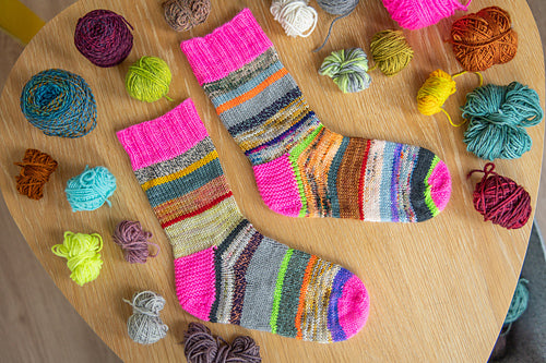 Knitting FUNdamentals 2.5: Magic Loop Socks - Fridays 2:00 - 4:00, 8/14 and 8/28 (skip 8/21)