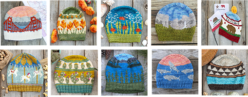 COMFORT AND JOY YARNS NATIONAL PARK AND CALIFORNIA HAT KITS