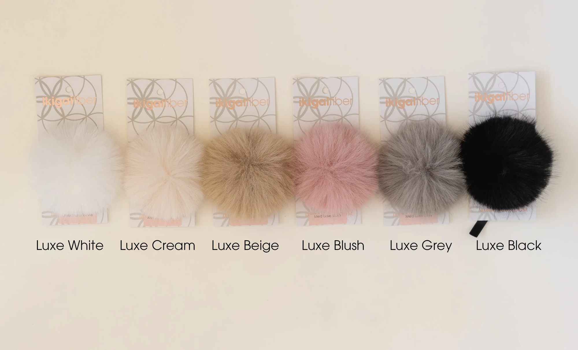 Ikigai Faux Fur Pom Poms