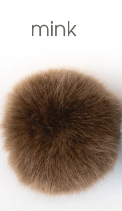 Ikigai Faux Fur Pom Poms